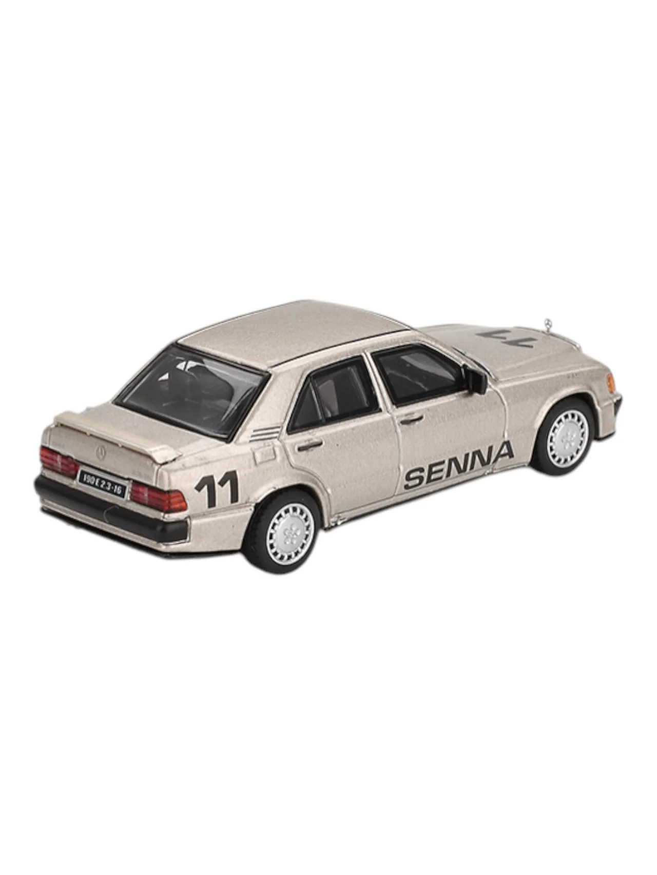 Mini GT Mercedes-Benz 190 E 2.3-16 # 11 Ayrton Senna Imported 1:64 Scale (code-1076) - Image 4