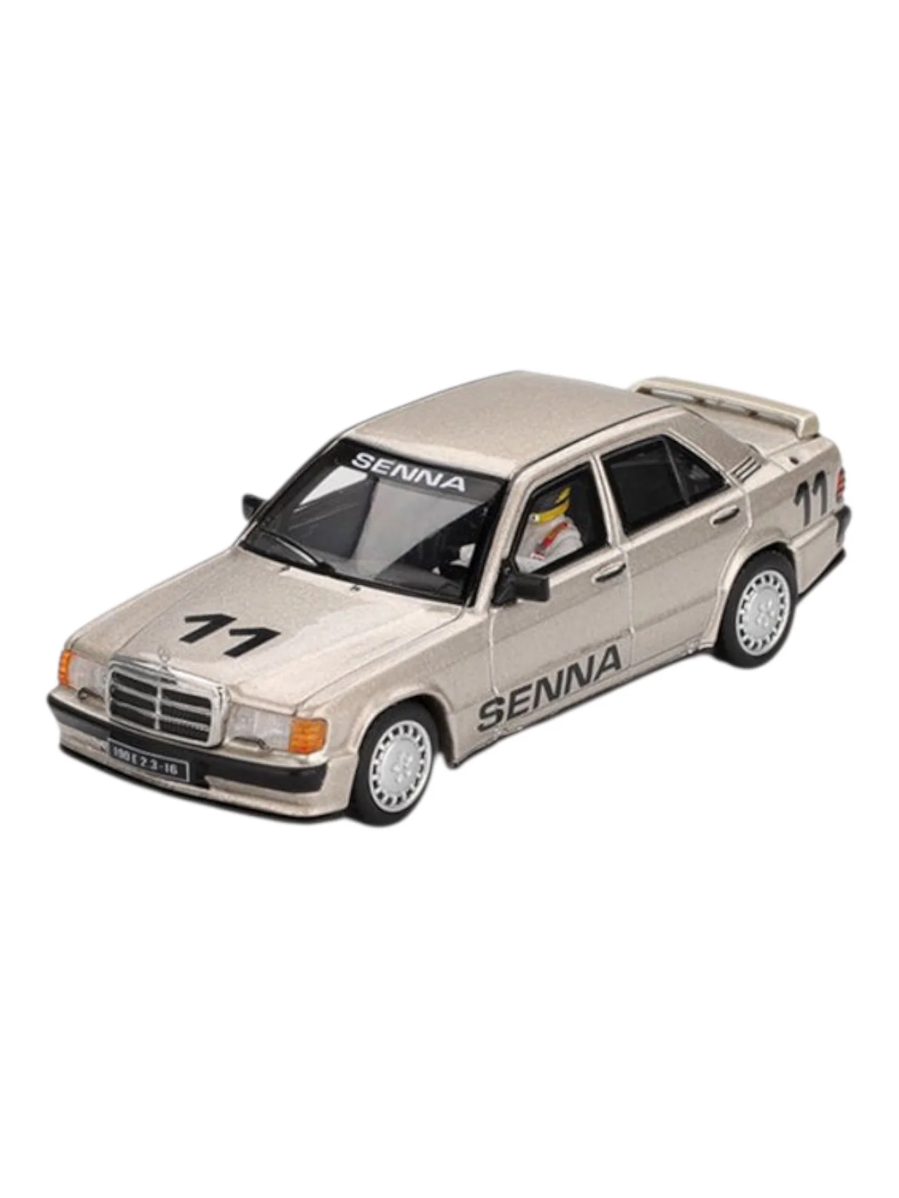 Mini GT Mercedes-Benz 190 E 2.3-16 # 11 Ayrton Senna Imported 1:64 Scale (code-1076) - Image 9