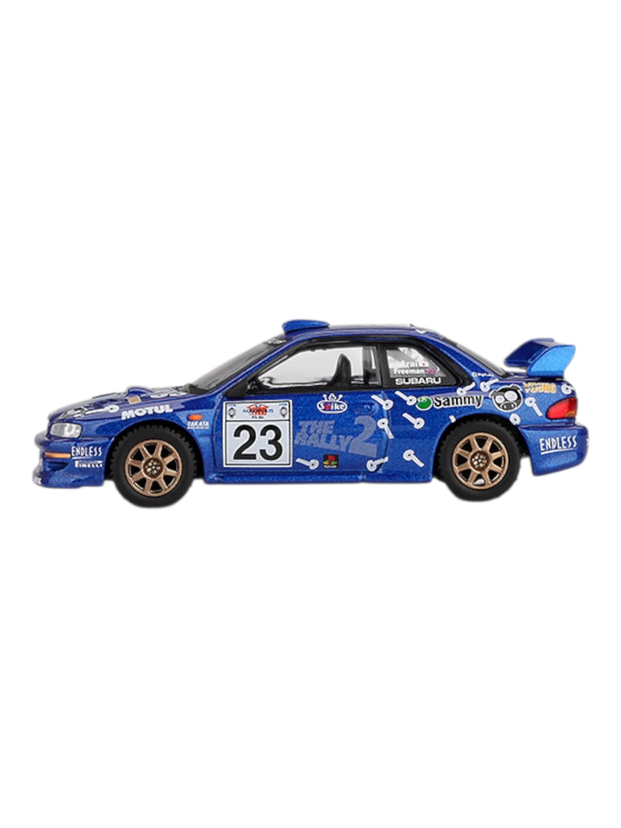 Mini GT #1078: Subaru Impreza WRC99 #23 2000 Acropolis Rally 1:64 Scale - Image 5