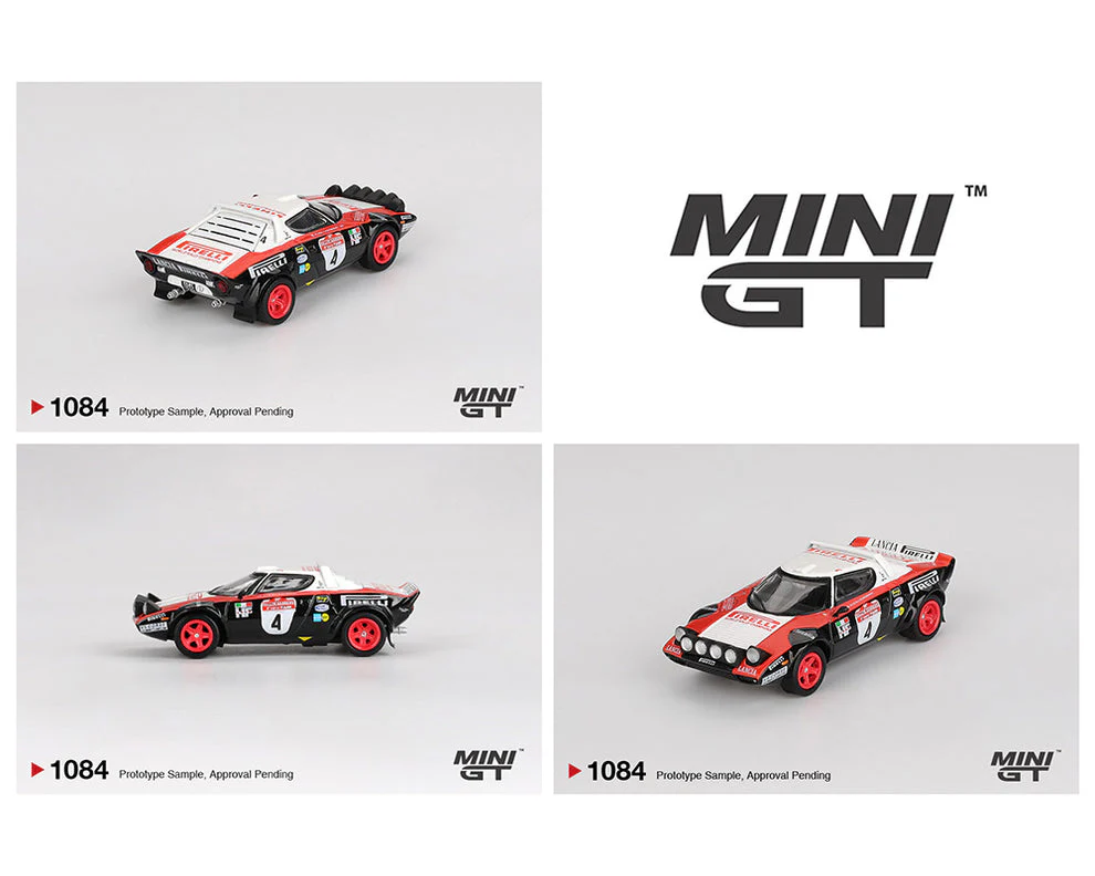 Mini GT #1084: Lancia Stratos HF #4 1978 Rally Sanremo Winner LHD 1:64 Scale - Image 3