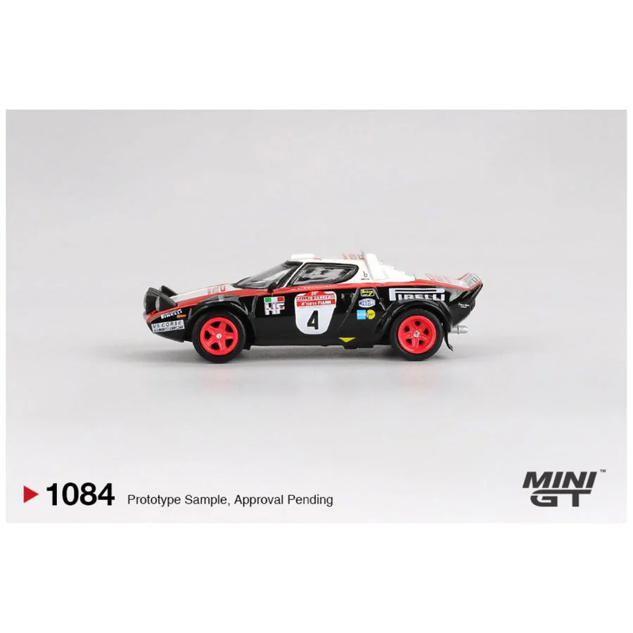 Mini GT #1084: Lancia Stratos HF #4 1978 Rally Sanremo Winner LHD 1:64 Scale - Image 4