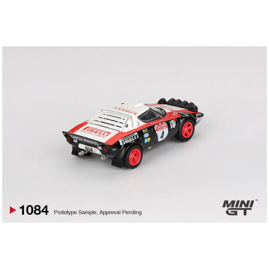 Mini GT #1084: Lancia Stratos HF #4 1978 Rally Sanremo Winner LHD 1:64 Scale - Image 5