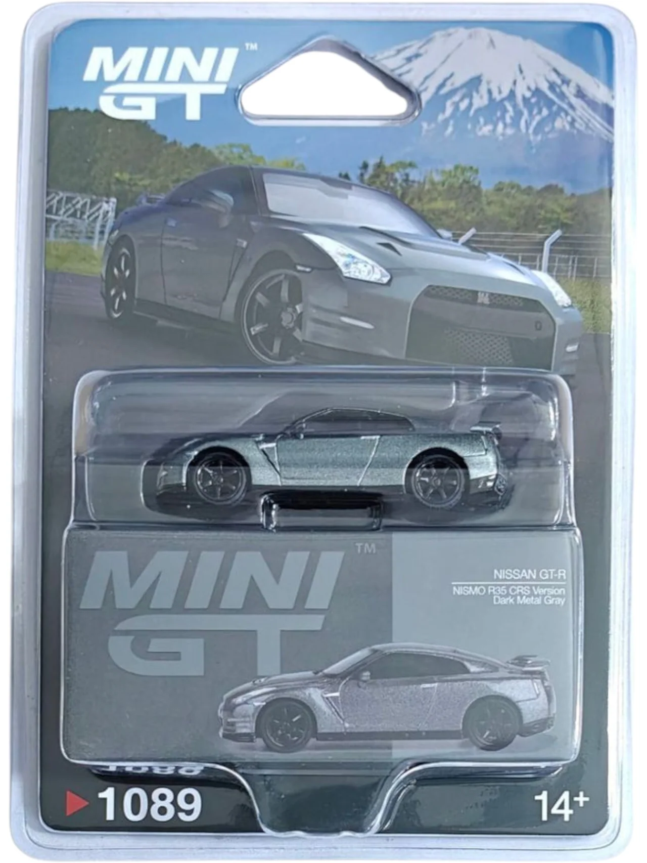 Mini GT #1089: NISSAN GT-R 2013 Dark Metal Gray (NISMO R35 CRS Version) - Image 2