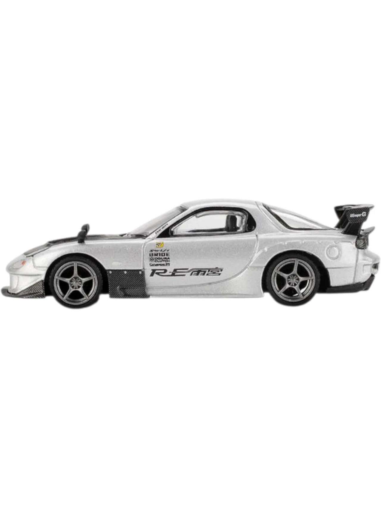 Mini GT #1106: Mazda RX-7 RE-Amemiya Silver Metallic - Image 4