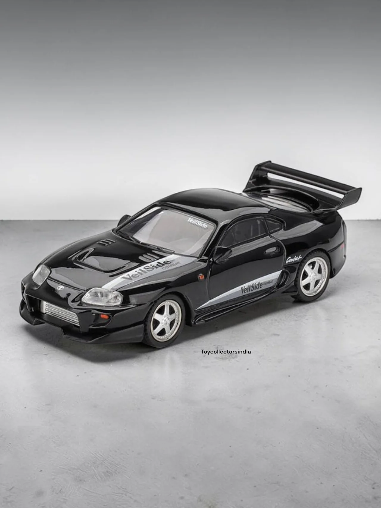 Mini GT Blister #1107: Toyota Supra VeilSide Combat V-II Black Imported 1:64 Scale - Image 4