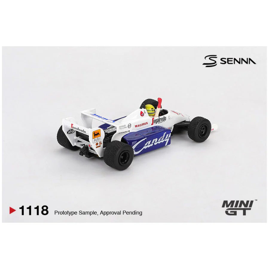 Mini GT #1118: Toleman TG184 #19 Ayrton Senna 1984 Monaco Grand Prix 2nd Place 1:64 Scale - Image 4