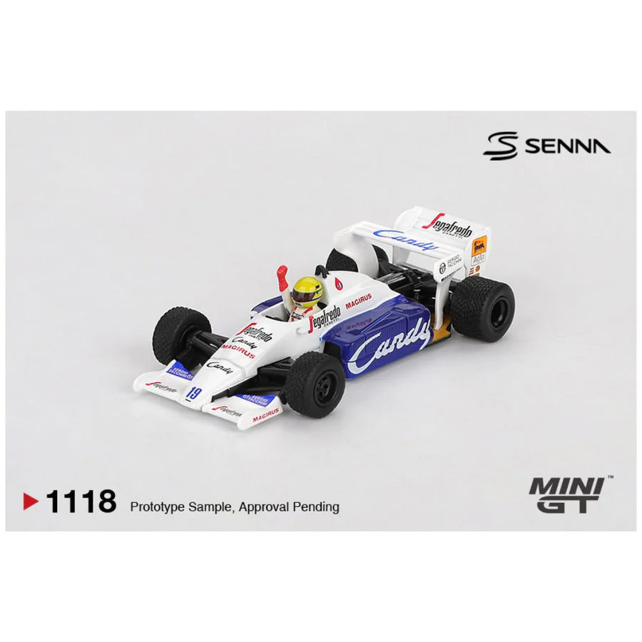 Mini GT #1118: Toleman TG184 #19 Ayrton Senna 1984 Monaco Grand Prix 2nd Place 1:64 Scale - Image 5