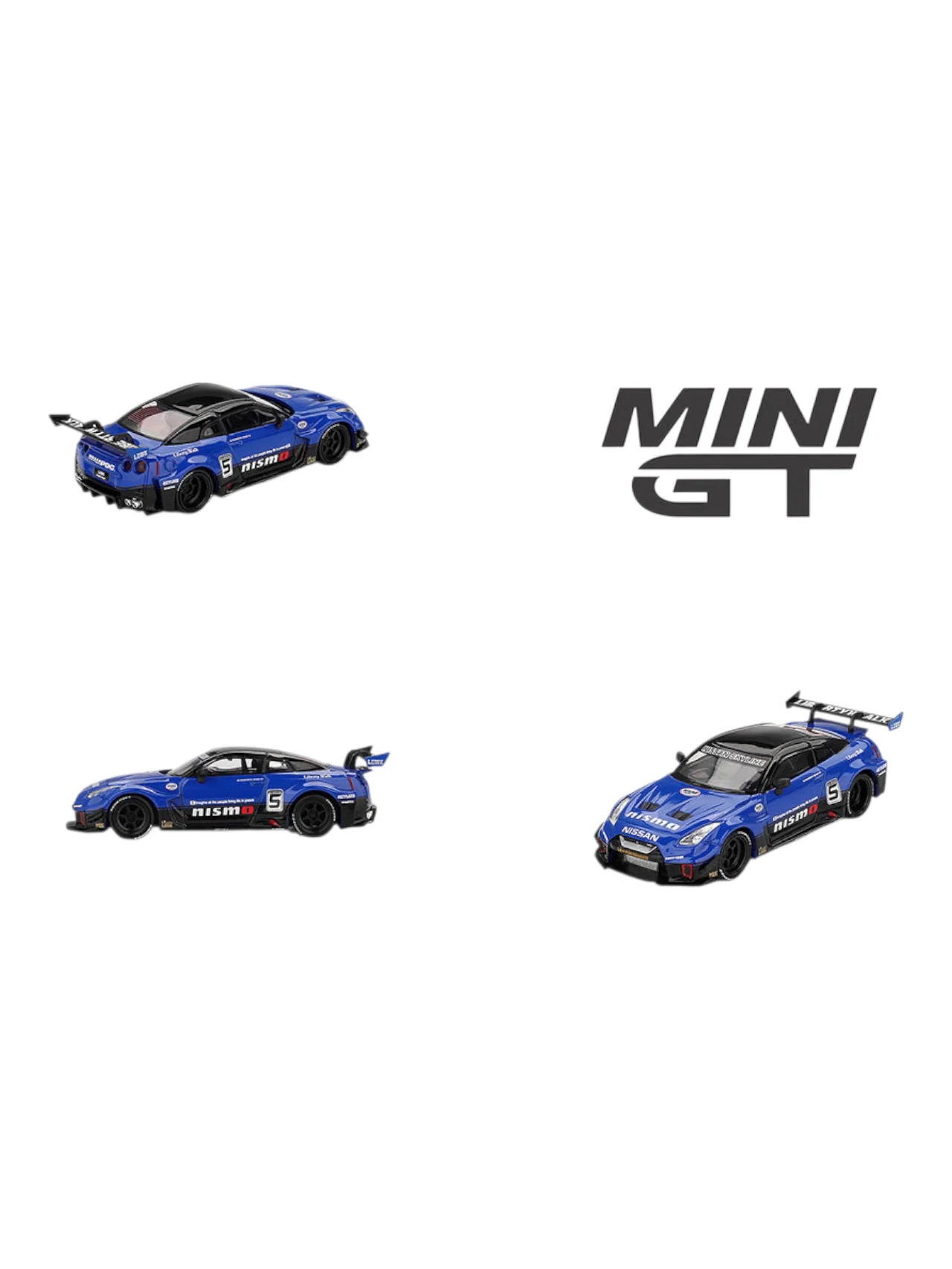 Mini GT 1124 Nissan LB-Silhouette WORKS GT 35GT-RR Ver.2 Blue 1:64 Scale - Image 3