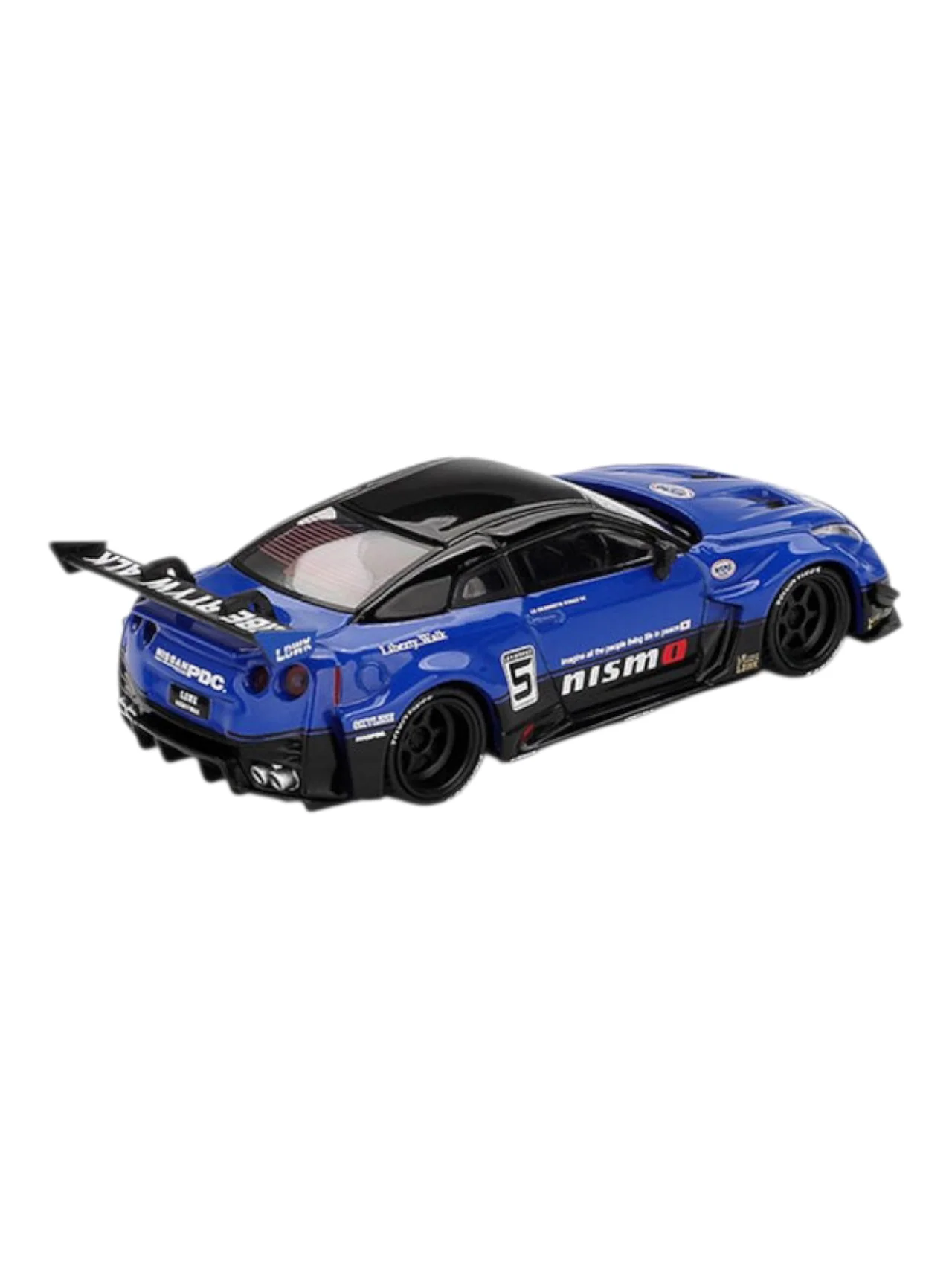 Mini GT 1124 Nissan LB-Silhouette WORKS GT 35GT-RR Ver.2 Blue 1:64 Scale - Image 4