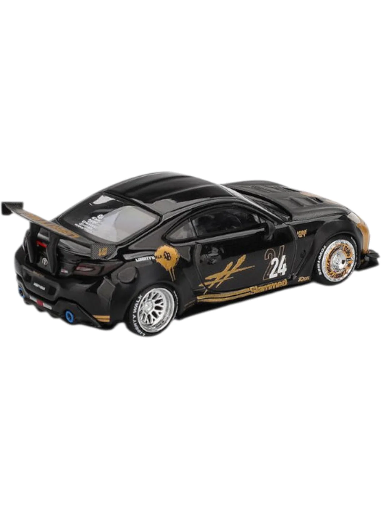 Mini GT #1149: Toyota GR86 LB★Nation Black / Gold - Image 3