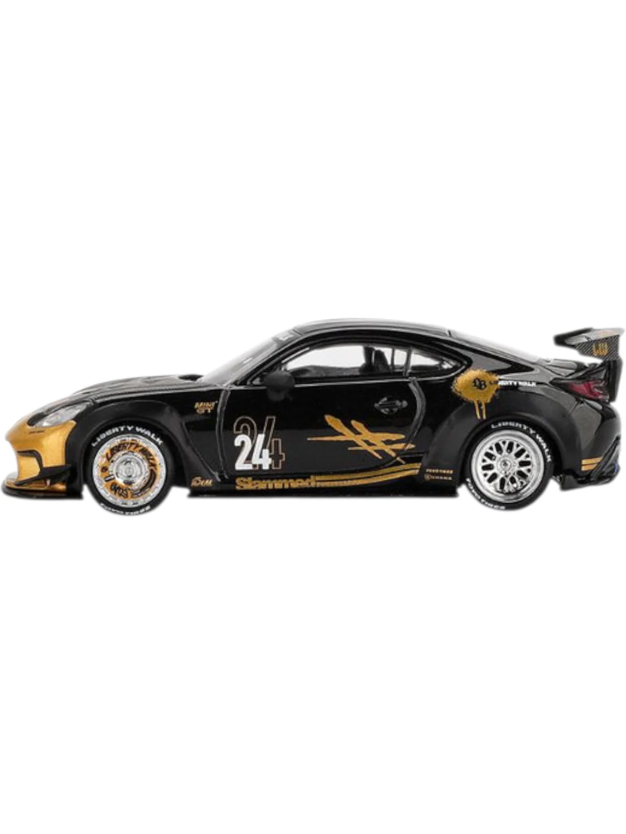 Mini GT #1149: Toyota GR86 LB★Nation Black / Gold - Image 4