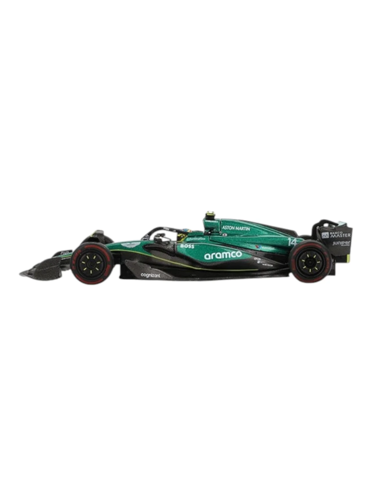 Mini GT Aston Martin amr24 #14 2024 f1 2024 bahrain gp fernando alonso code-999 1:64 Scale - Image 4