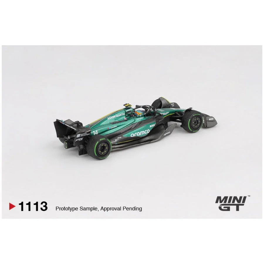 Mini GT Aston Martin AMR24 #14 2024 F1 Canadian GP Fernando Alonso (No.1113) 1:64 Scale - Image 5