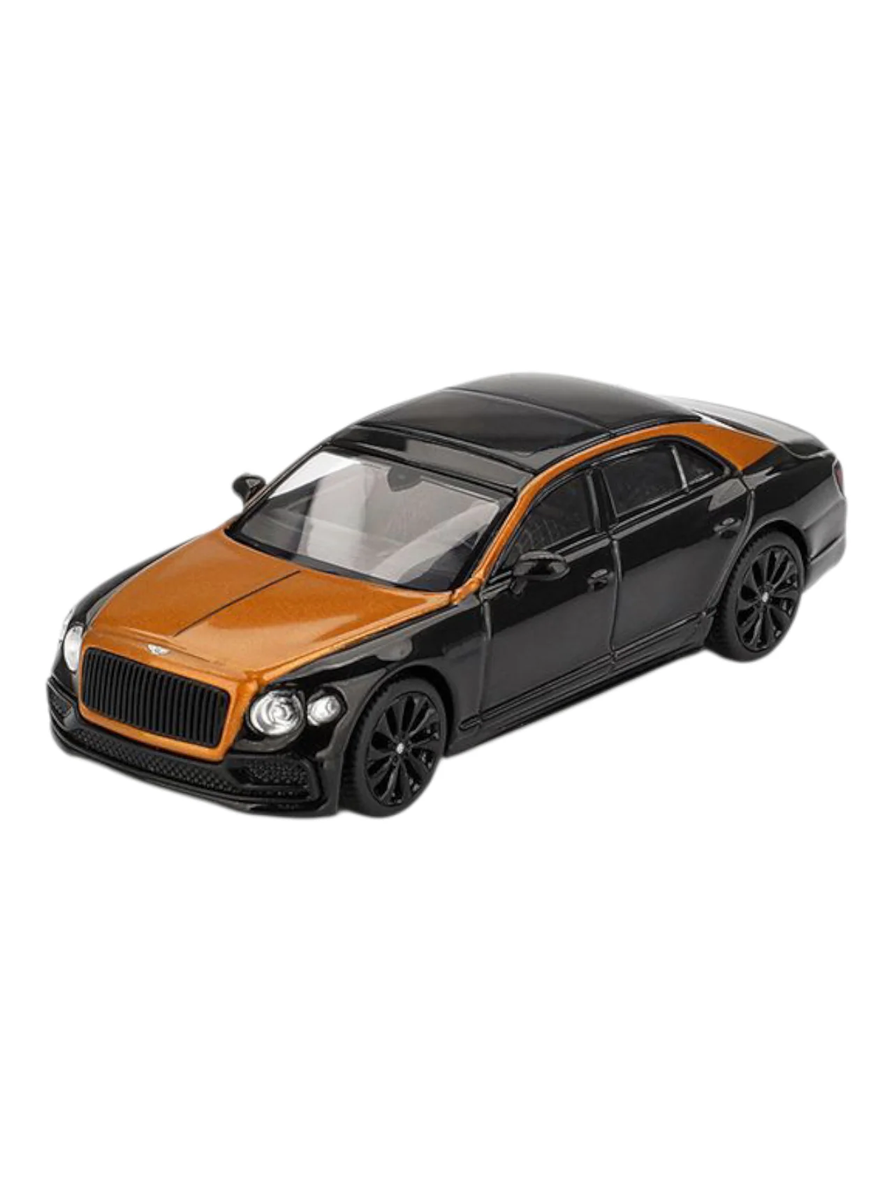 Mini GT Bentley Flying Spur (Orange Flame/Onyx) Code-991 1:64 Scale - Image 2