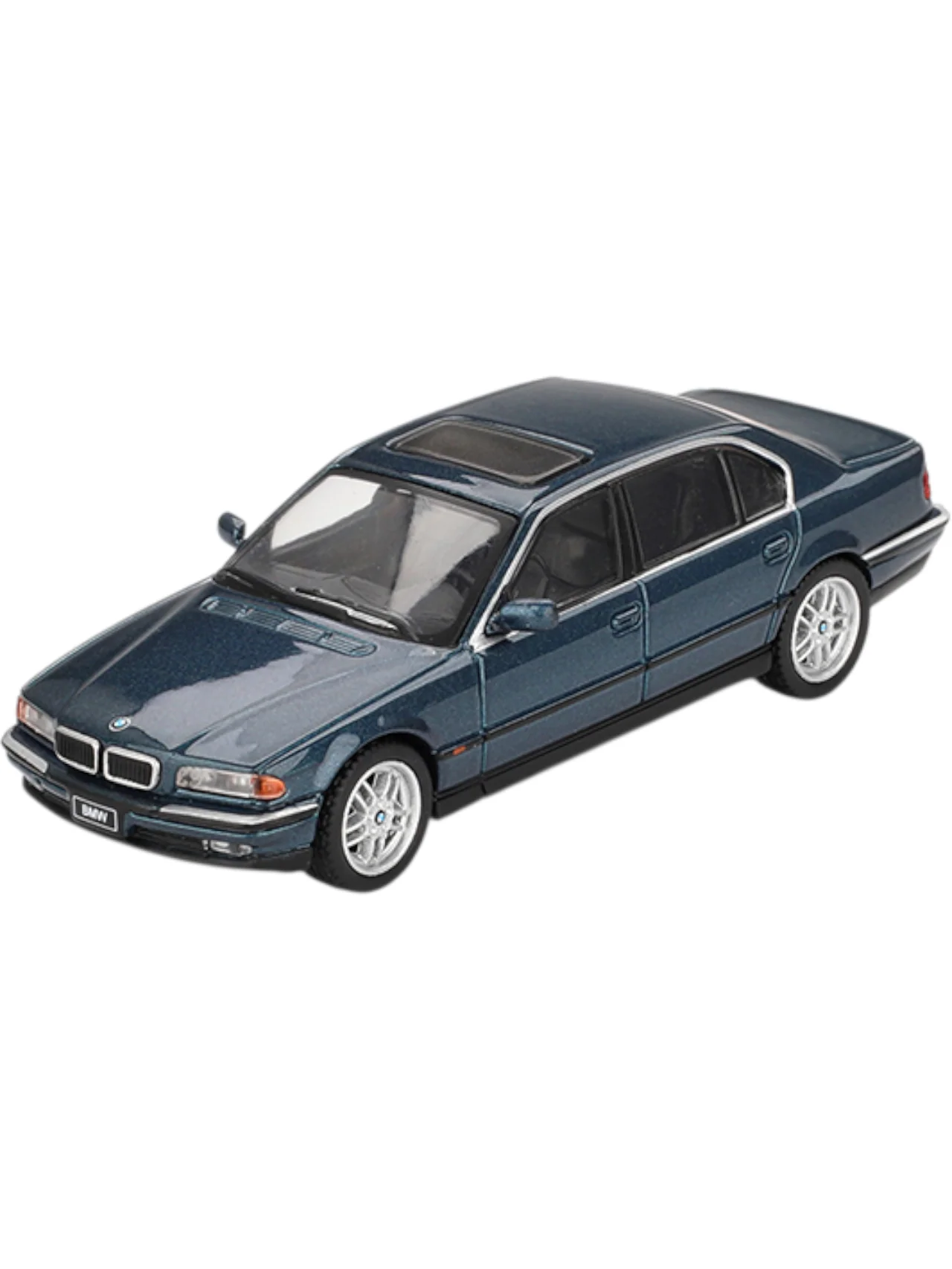 Mini GT BMW 750IL Sorrento Blue Metallic Code-894 1/64 Diecast - Image 2
