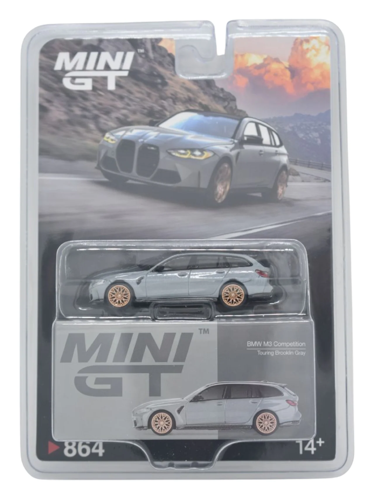 Mini GT BMW M3 Competition (Touring Brooklin Gray) Code-864 1:64 Scale - Image 5