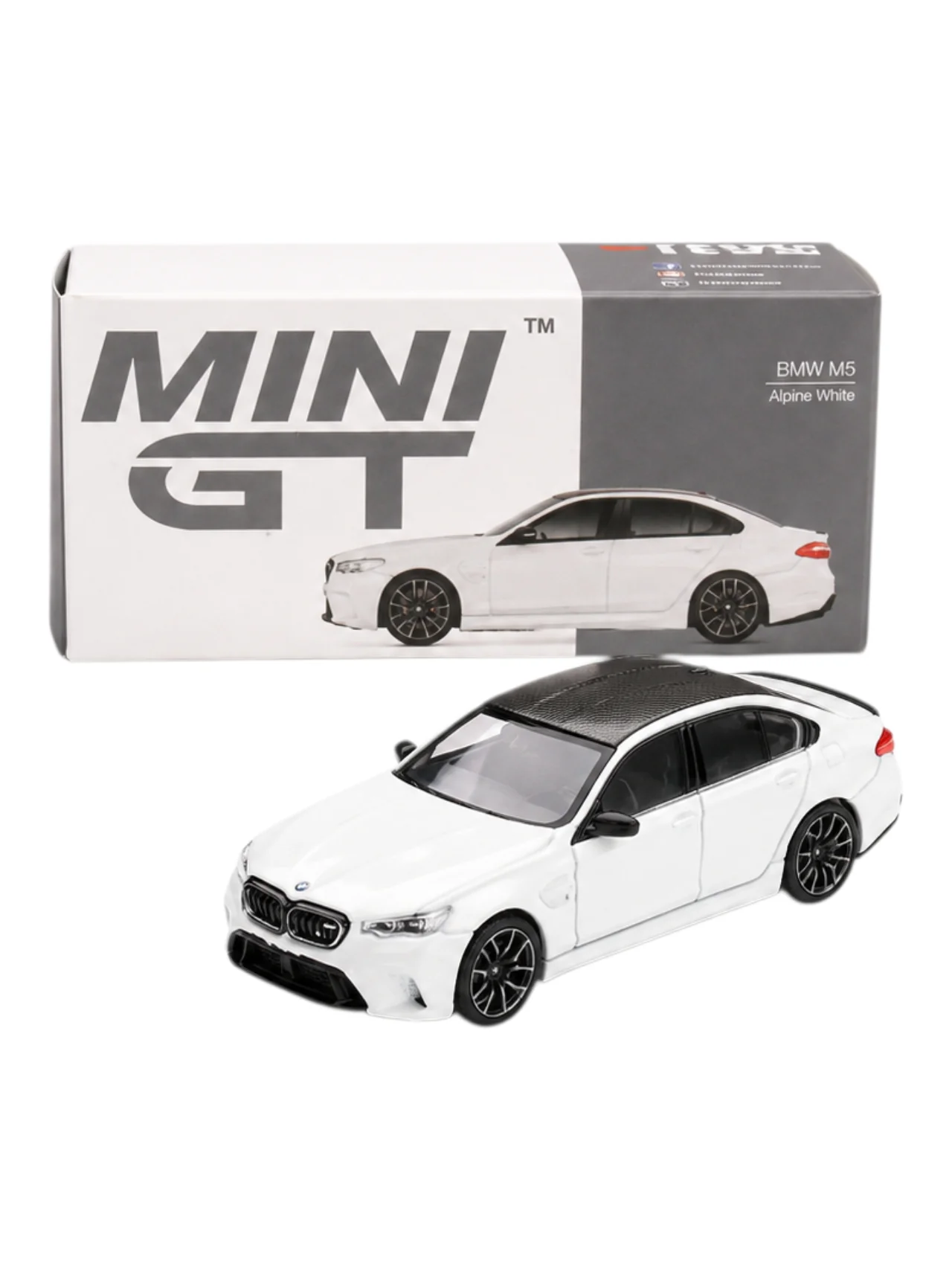 Mini GT BMW M5 Alpine White #1092 1:64 Scale