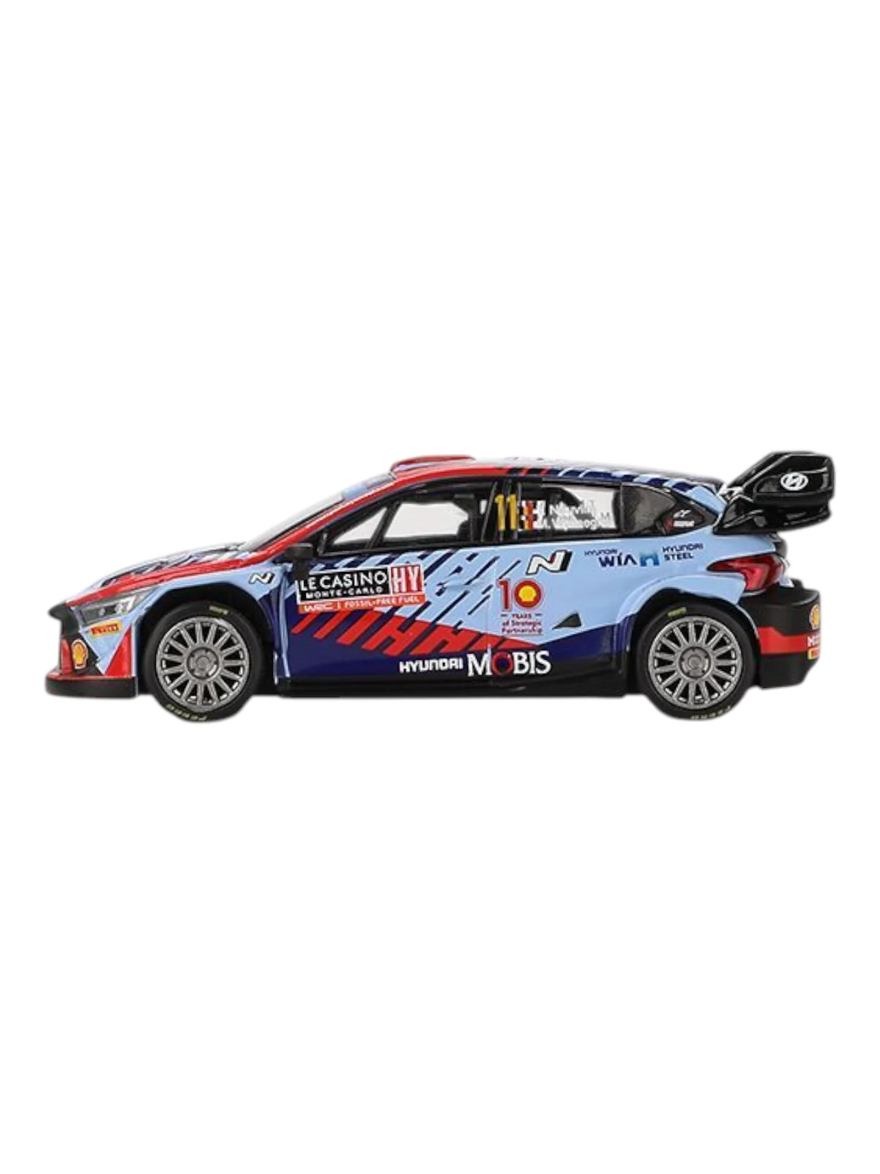 Mini GT Hyundai i20 N Rally1 Hybrid #11 2024 Rallye Monte-Carlo Winner 1:64 Scale - Image 3