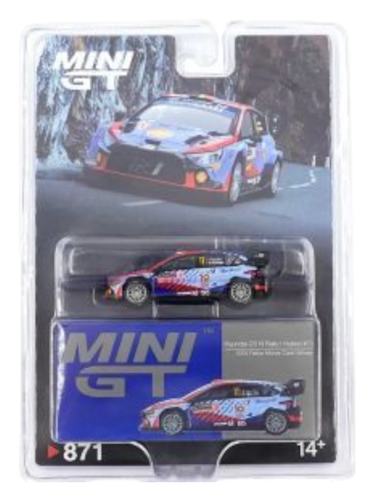 Mini GT Hyundai i20 N Rally1 Hybrid #11 2024 Rallye Monte-Carlo Winner 1:64 Scale - Image 4