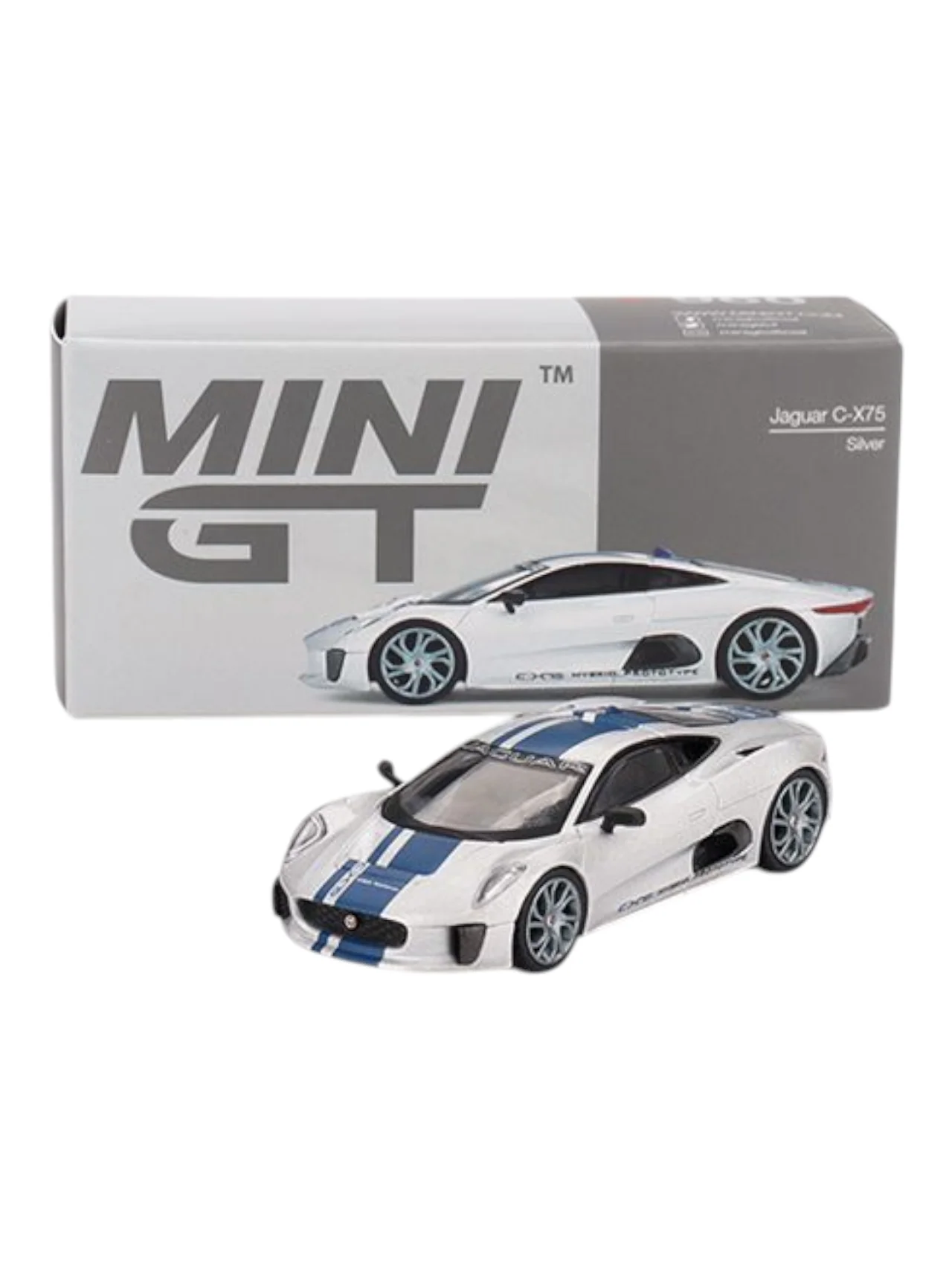 Mini GT Jaguar C-X75 (Silver) Code-960 1:64 Scale