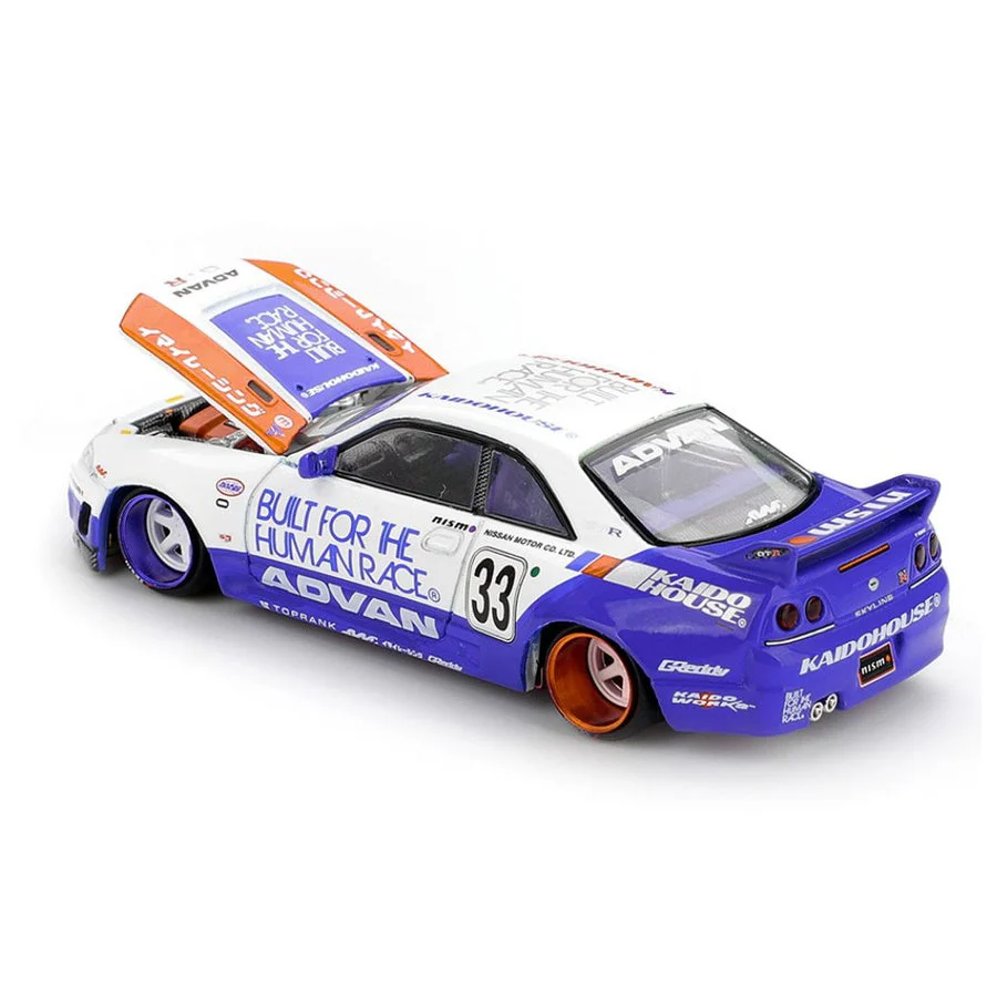 Mini GT Kaido House #213: Nissan Skyline GTR R33 BFTHR V1 Imported 1:64 Scale - Image 3