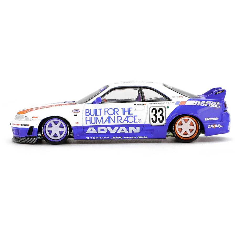 Mini GT Kaido House #213: Nissan Skyline GTR R33 BFTHR V1 Imported 1:64 Scale - Image 4