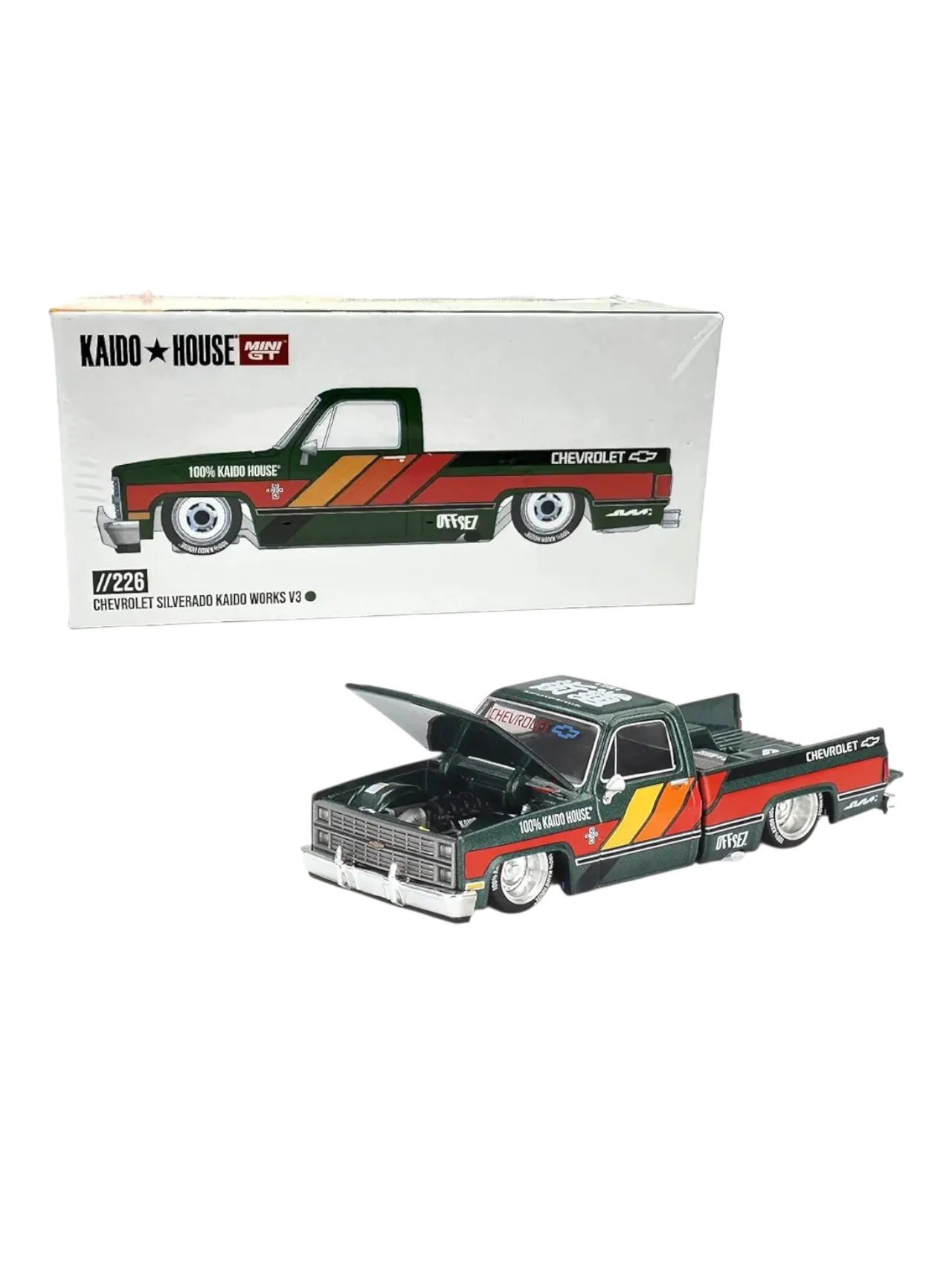 Mini GT Kaido House #226: Chevrolet Silverado KAIDO WORKS V3 - Image 2