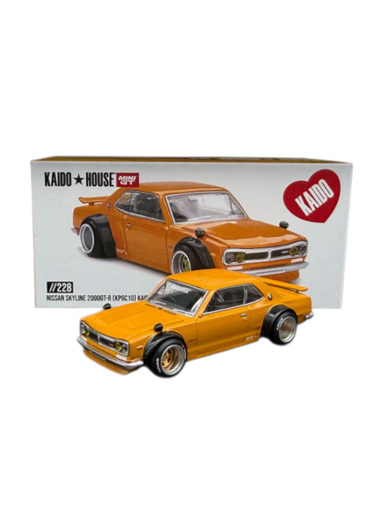 Mini GT Kaido House #228: Nissan Skyline 2000 GT-R (KPGC10) Kaido Street V2