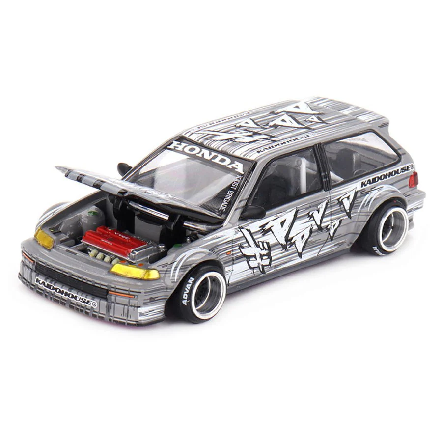 Mini GT Kaido House #260: Honda Civic EF Kaido Manga V1 Imported 1:64 Scale - Image 2