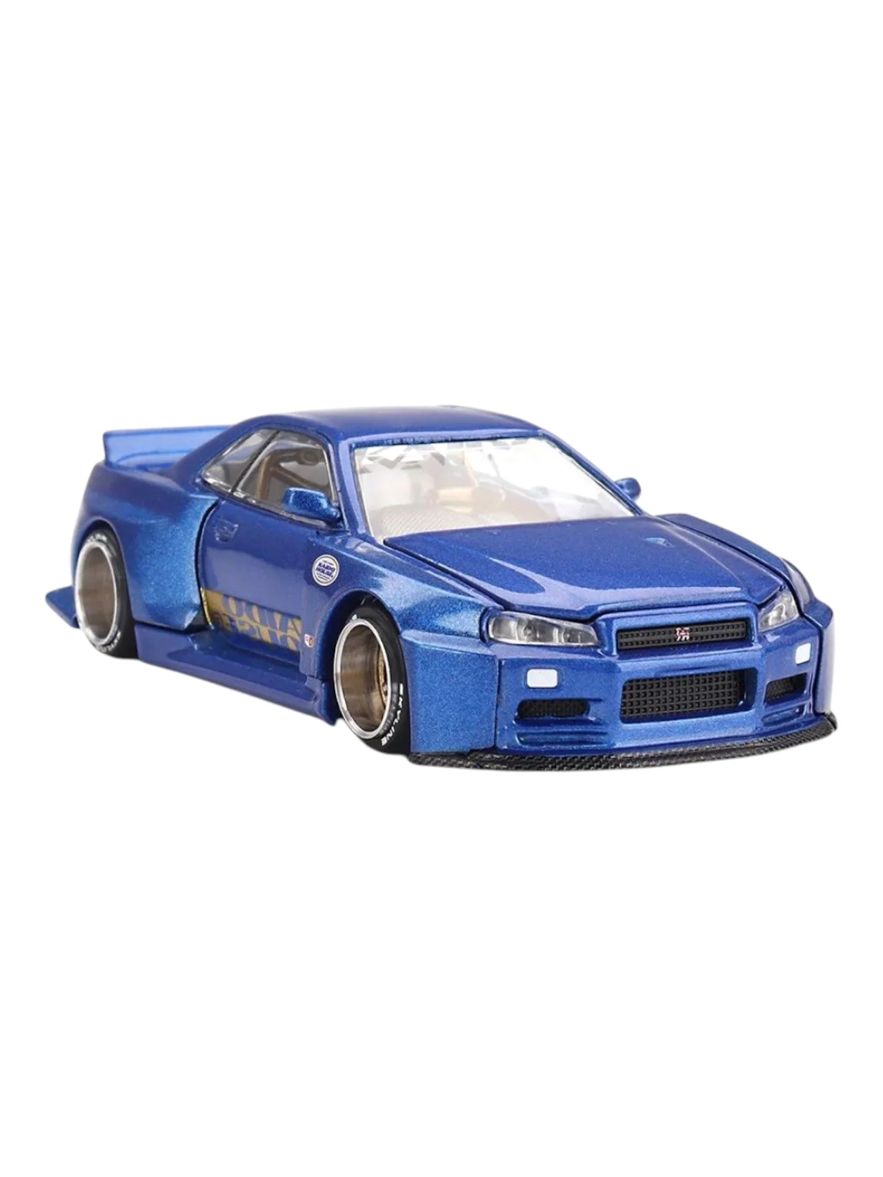 Mini GT Kaido House Nissan Skyline GT-R (R34) Kaido Works Shinjuku V2 1:64 Scale - Image 2