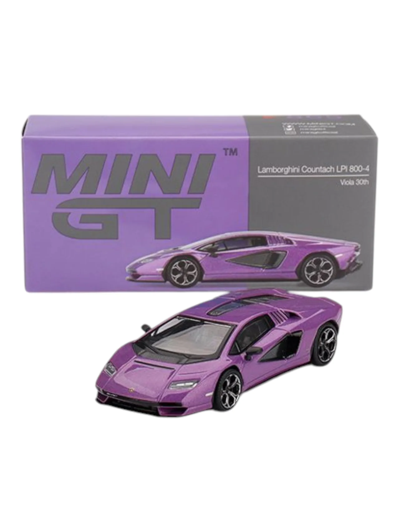 Mini GT Lamborghini Countach LPI 800-4 (Viola 30th) 1:64 Scale