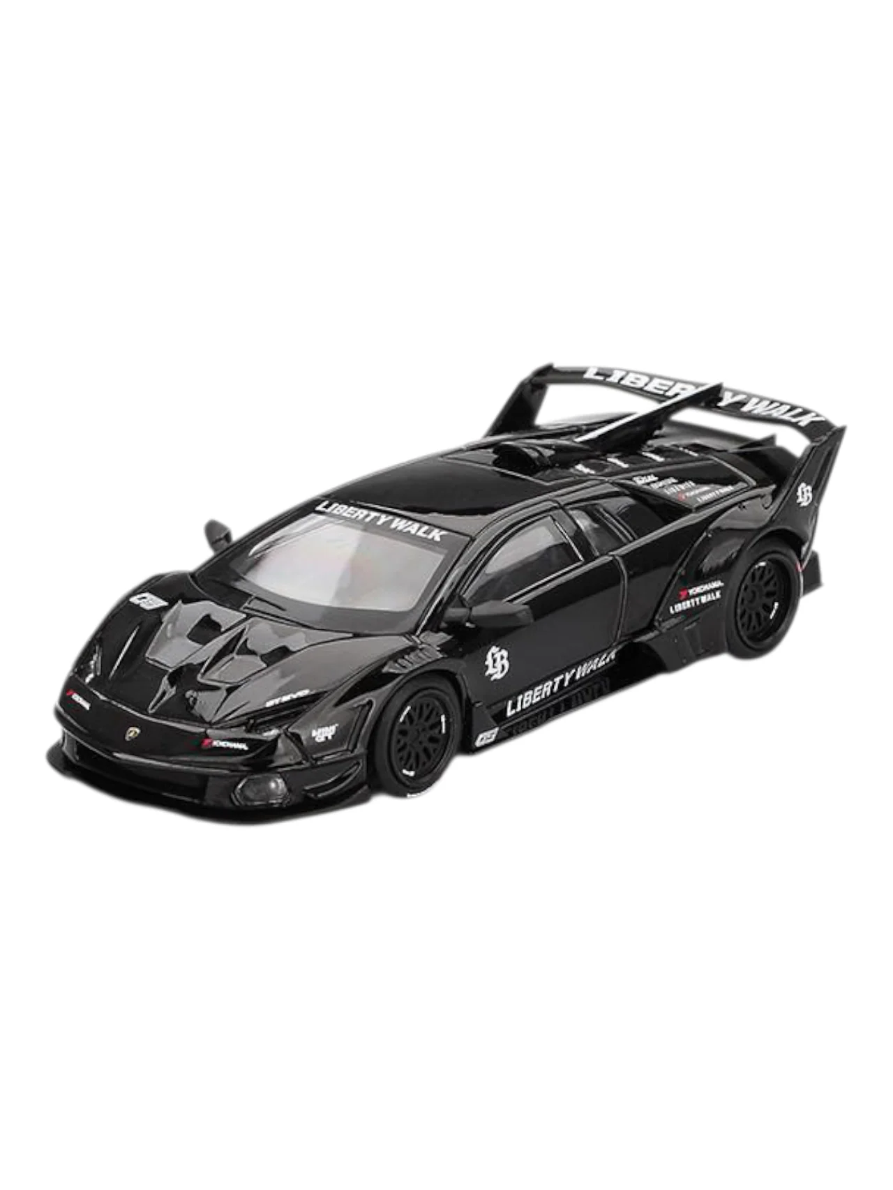 Mini GT LB-Silhouette Works Lamborghini Murcielago GT Evo (Black) Code-1053 1:64 Scale Box packaging - Image 2