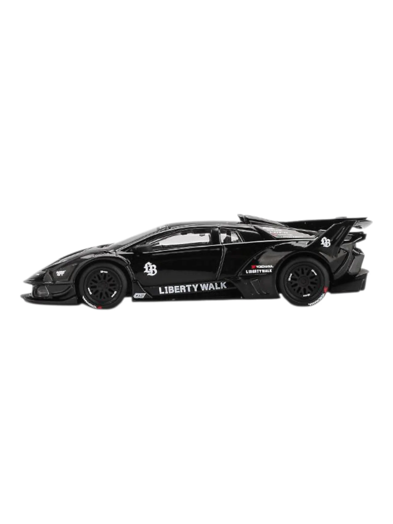 Mini GT LB-Silhouette Works Lamborghini Murcielago GT Evo (Black) Code-1053 1:64 Scale Box packaging - Image 3