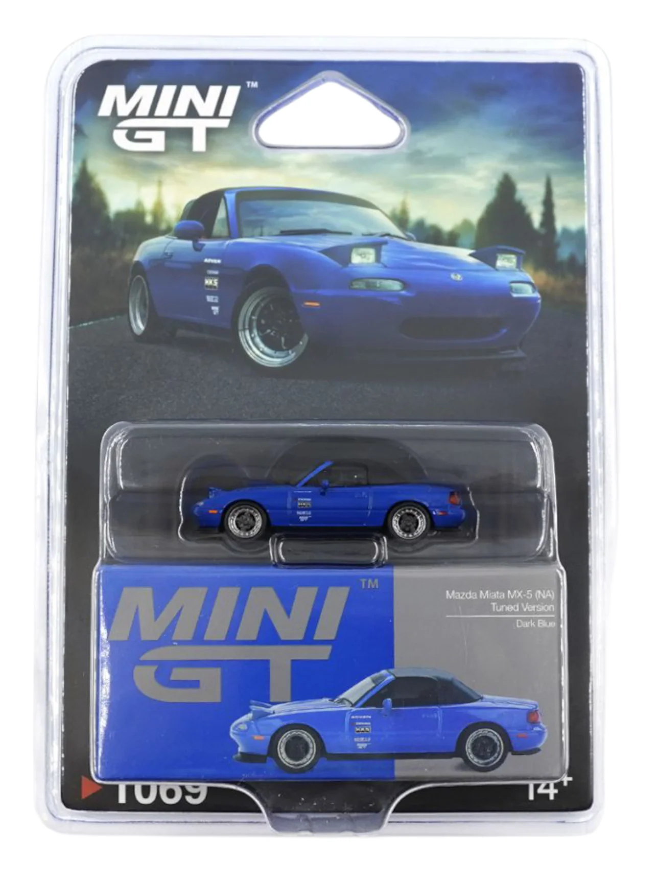 Mini GT Mazda Miata MX-5 (NA) Tuned Version (Dark Blue) Code-1069 1:64 Scale - Image 4