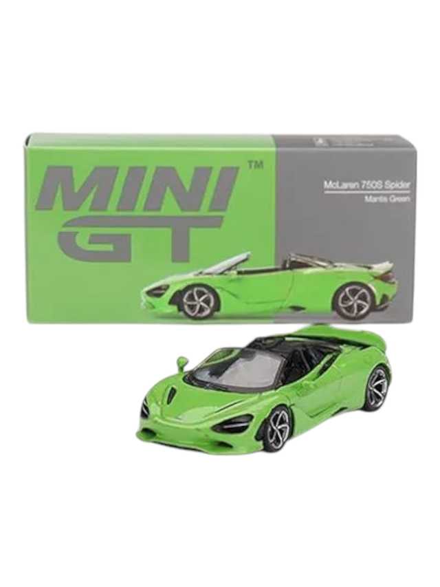 Mini GT McLaren 750s spider mantis Green imported Premium Edition 1:64 - Image 4