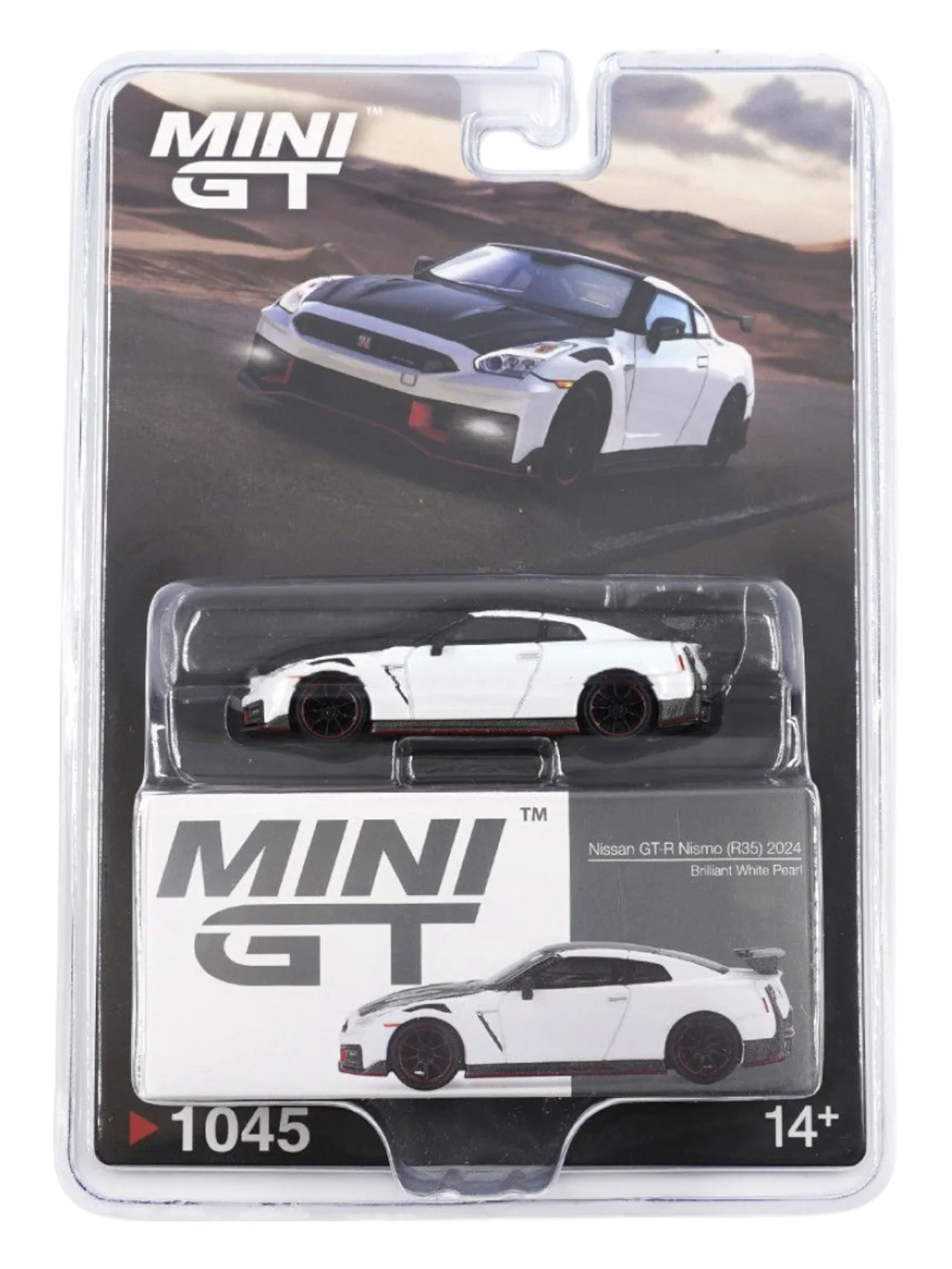 Mini GT Nissan GT-R Nismo R35 2024 (Brilliant White Pearl) Code-1045 1:64 Scale - Image 5