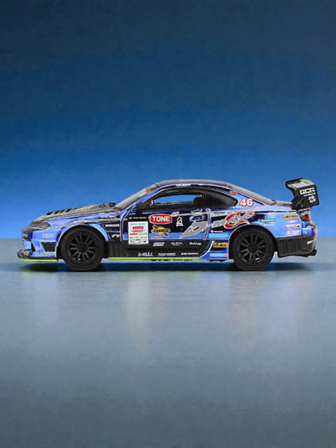 Mini GT Nissan Silvia (S15) D-Max #46 D-Max Racing 2023 D1 Grand Prix (Code-857) 1:64 Scale - Image 2
