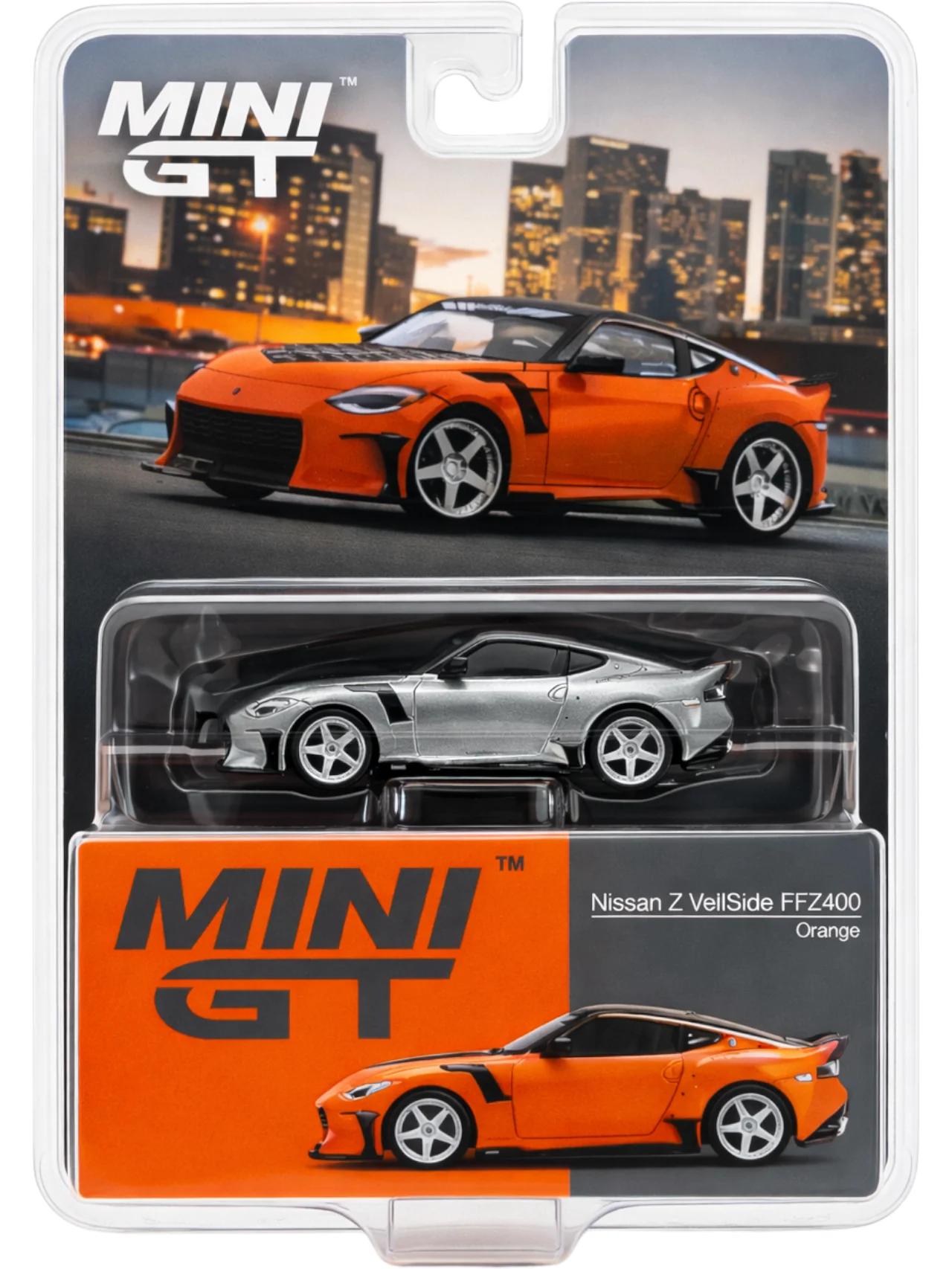 MINI GT Nissan Z Veilside FFZ400 Orange no 989 ( Chase Piece ) Imported 1:64 Scale - Image 2