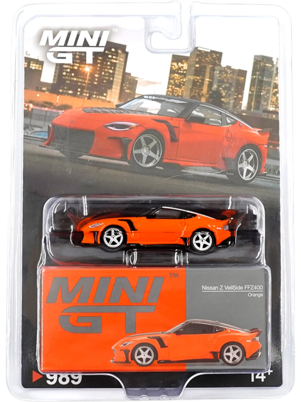 Mini gt #989 nissan z veliside FFZ400 orange 1:64 Scale - Image 2