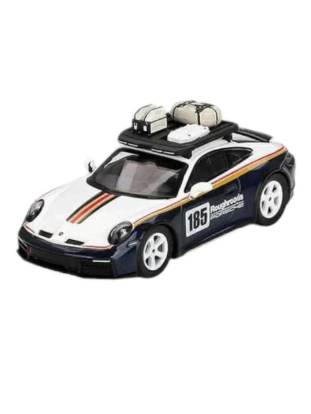 Mini GT Porsche 911 Dakar Rallye Design Package White/Gentian Blue Metallic - Image 2