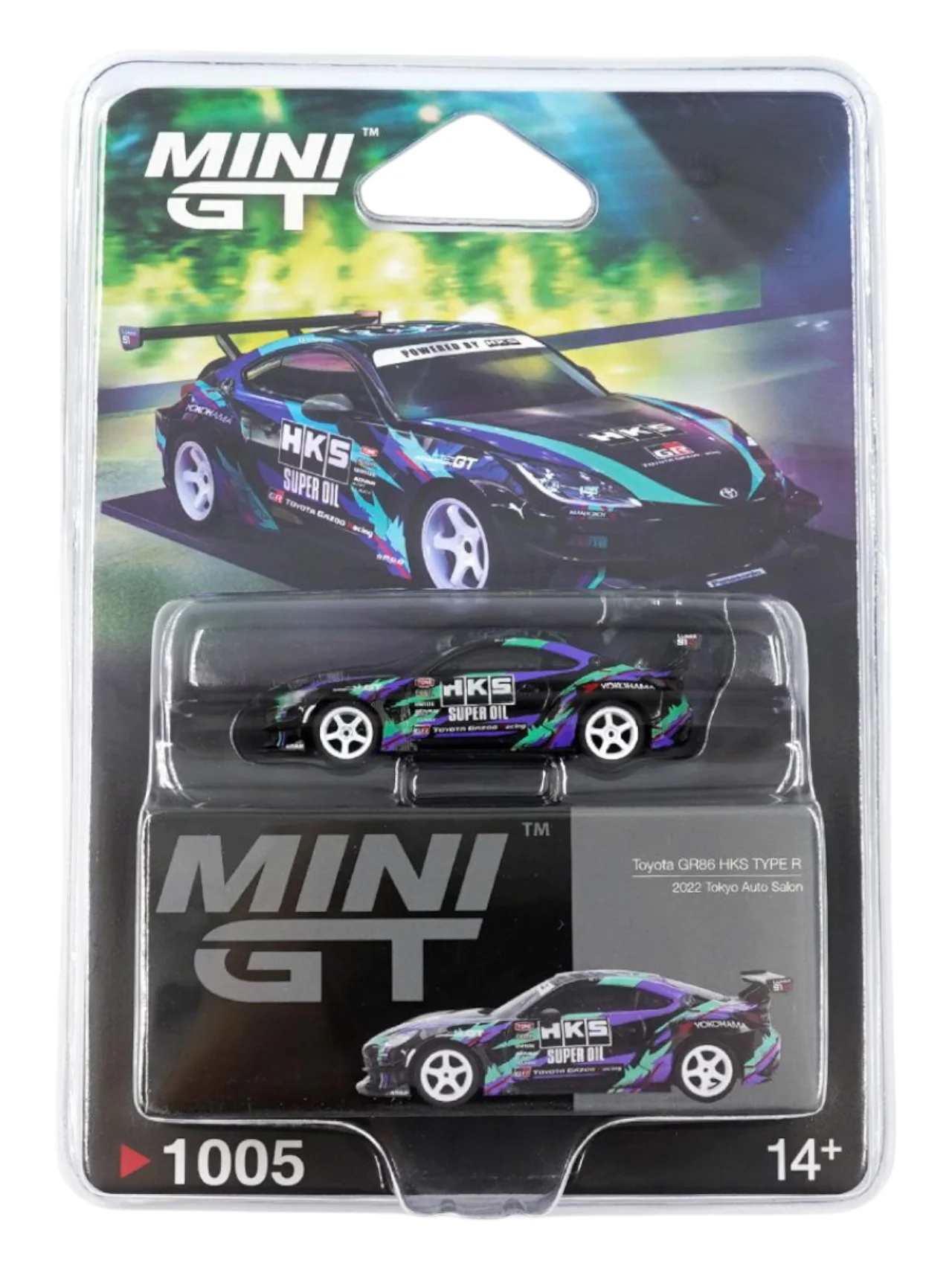 Mini GT Toyota GR86 HKS Type R (2022 Tokyo Auto Salon) Code-1005 1:64 Scale - Image 4