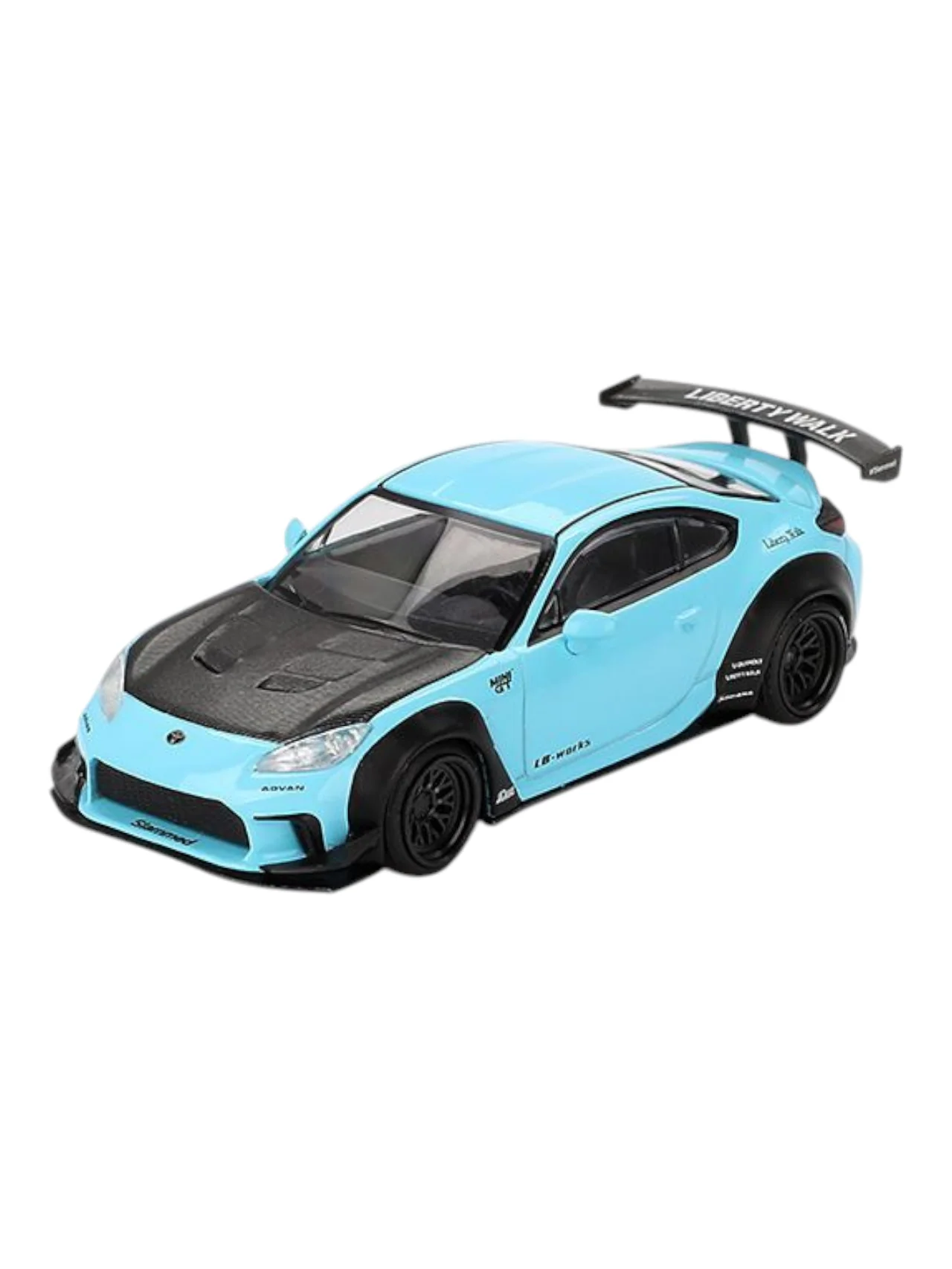 Mini GT Toyota GR86 LB Nation (Baby Blue) 1:64 Scale - Image 2