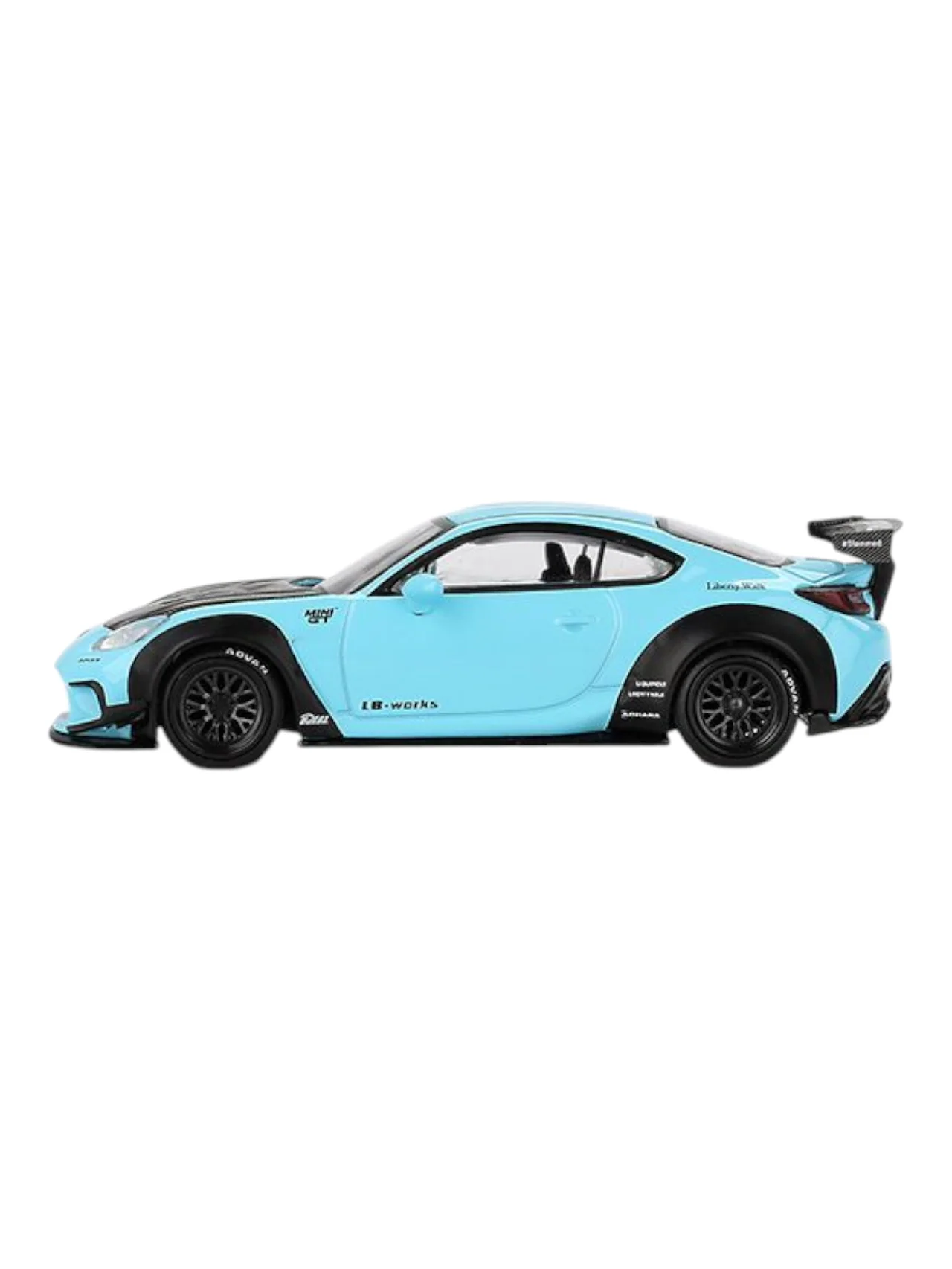 Mini GT Toyota GR86 LB Nation (Baby Blue) 1:64 Scale - Image 4