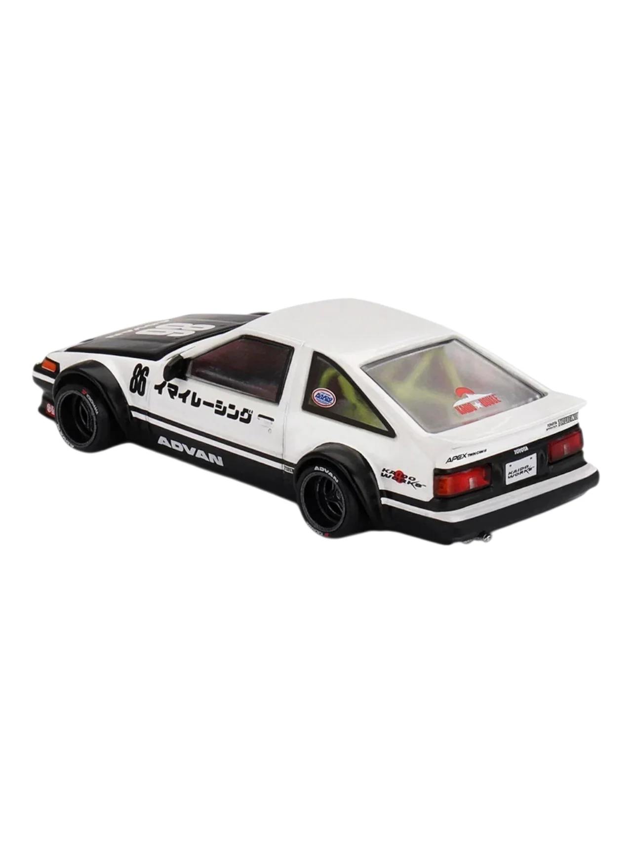 Mini GT x Kaido House 1:64 Toyota AE86 Sprinter Trueno Kaido Street White #180 - Image 2
