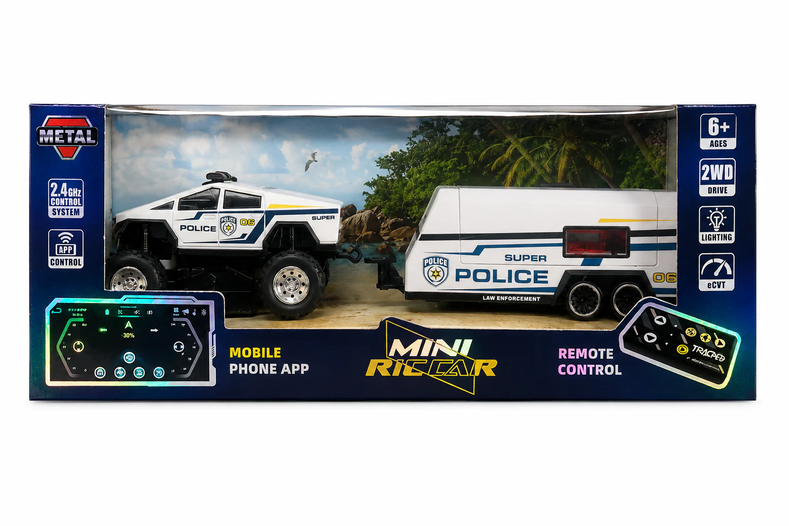 Mini R/C Car ( Remote control) Speed-Regulating Alloy Model Car 1:64 Scale - Image 2
