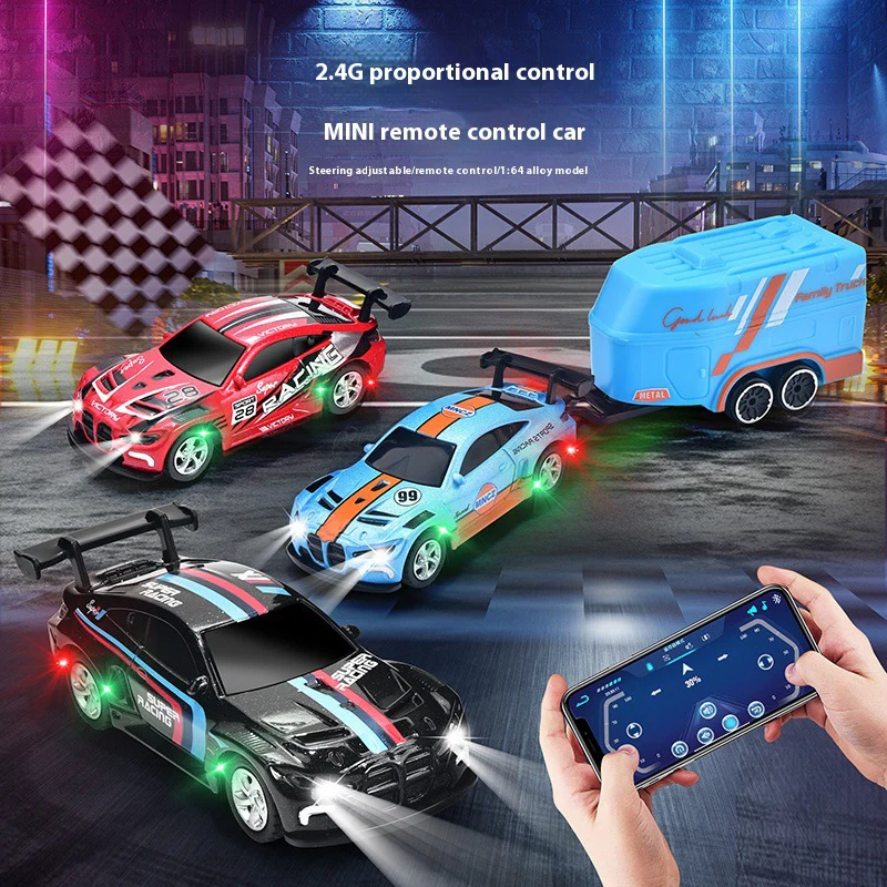 Mini Ric Car R/C Speed Regulating Alloy Model Car 1:64 Scale - Image 3