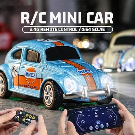 Mini Rc Classic Car 86 R/C Speed Regulating Alloy Model Car 1:64 Scale - Image 2