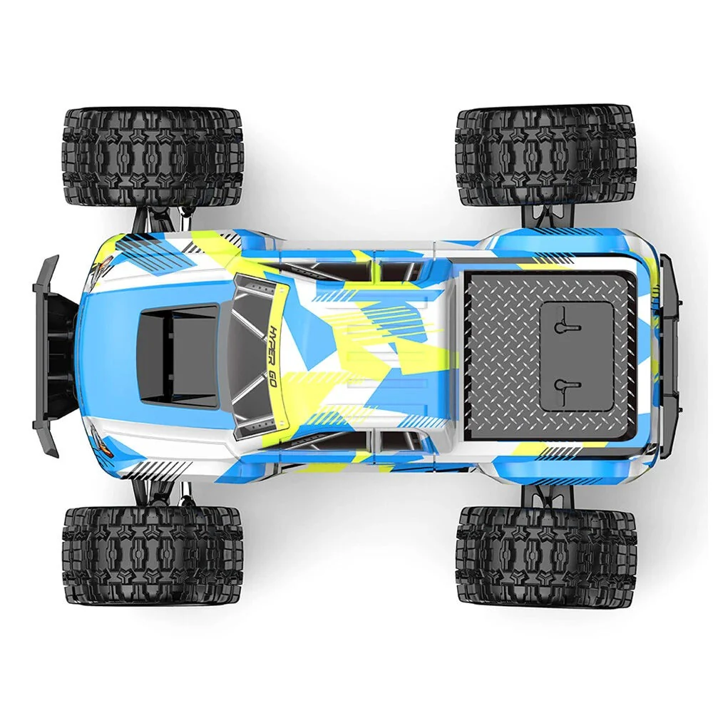 Mjx Hyper Go 18208 High Speed 4WD with 2.4 GHz Remote Control, 4X4 Waterproof Off-Road Truck with Two Rechargeable Batteries and Two car Bodies,1/18 Scale All Terrain RC Cars 35km/h - Image 9