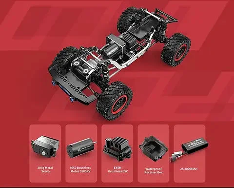 MJX Hyper Go H12p Super Motor Brushless Ford Bronco R Bajaj 1000 Genuine 1:12 Scale Remote Control Car 2.4G 4WD Sensorless It has a top speed of12 km/h - Image 3
