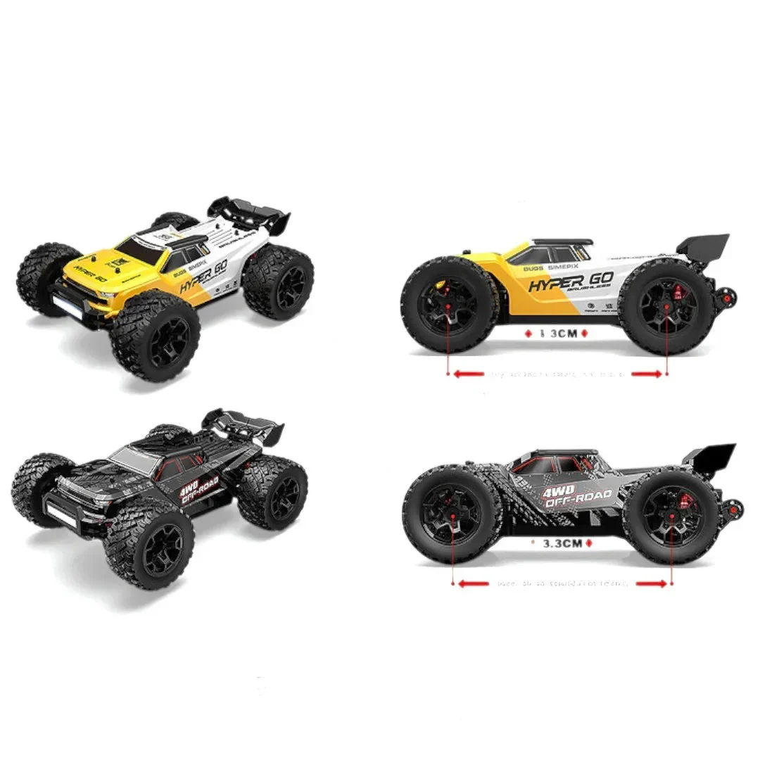 MJX Hyper Go Radio Control 4WD High-speed Off-road Truck (PC Body x2) RC item No.14207 1:14 Scale to reach a top speed of around 53 km/h (33 mph) - Image 10